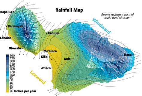 Maui Rainfall Map Maui Revealed Maui Maui Beach