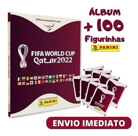 Kit 100 Figurinhas do Album Copa Mundo Qatar 2022 Origina São José dos