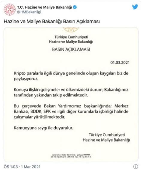 Türkiye de Bitcoin almak yasal mı Hazine ve Maliye Bakanlığı Bitcoin