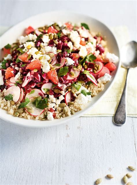 Salade Croquante Au Quinoa Chou Radis Et Feta RICARDO Recette