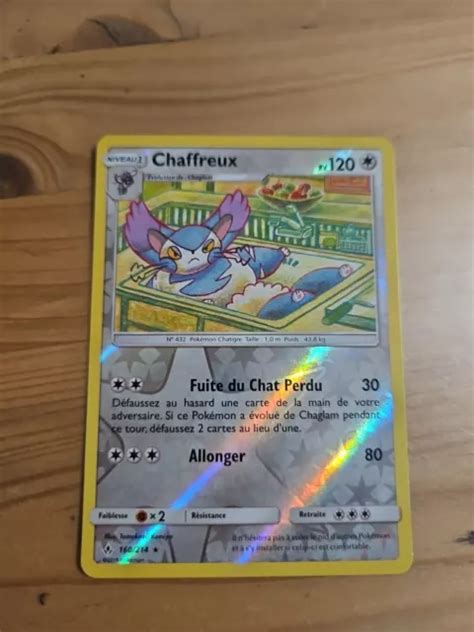 Carte Pokemon Chaffreux Rare Reverse Soleil Et Lune Sl Fr