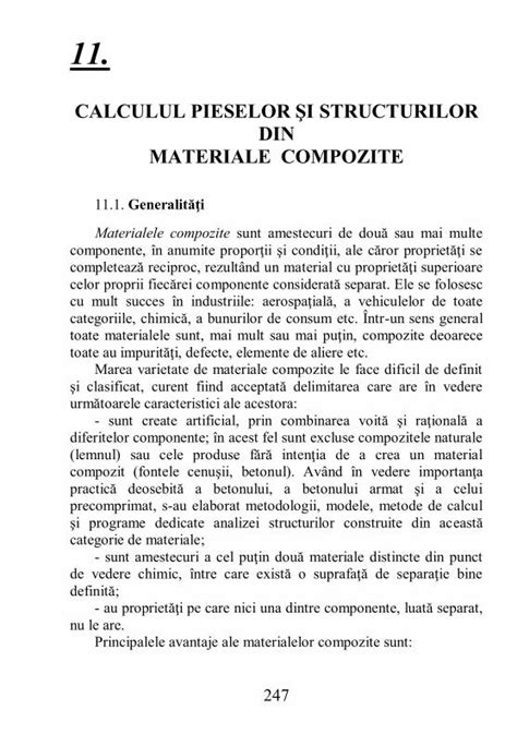 PDF CALCULUL PIESELOR ŞI STRUCTURILOR DIN MATERIALE 247 11