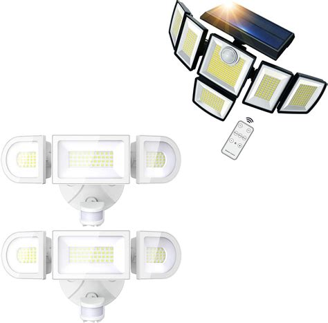 Imaihom Solar Outdoor Lights With Heads Led Motion Sensor Lights