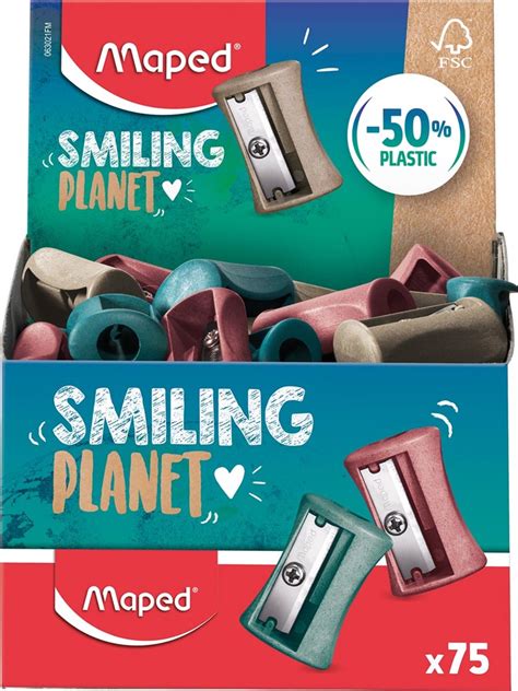 Maped Smiling Planet Potloodslijper Vivo Gaats Display Van Stuks