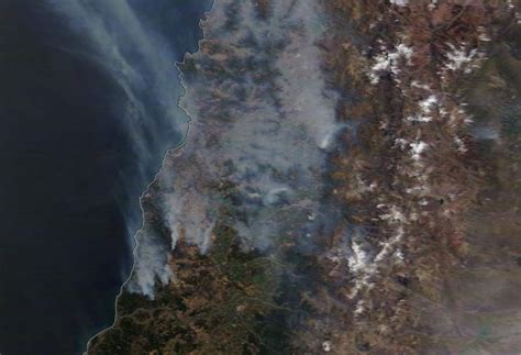 Nasa Reveló Magnitud De Incendios Forestales Ocurridos En Chile Fotos