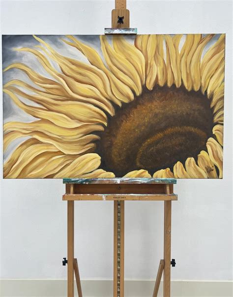 Pamela Hoke Sunflower Hug Oil Painting For Sale At 1stdibs