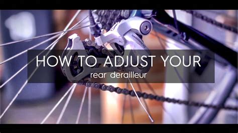 How To Adjust Your Rear Derailleur For Perfect Indexing YouTube