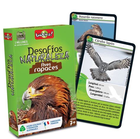 Juego De Cartas Bioviva Aves Rapaces Desaf Os Naturaleza E