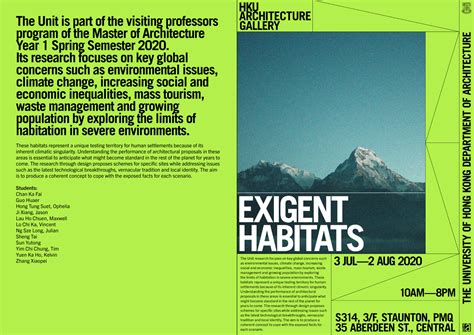 Hku Architecture Gallery At Pmq