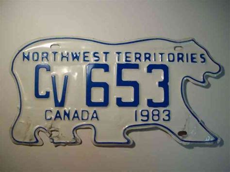 Northwest Territories License Plate Tag Number C27 88 7