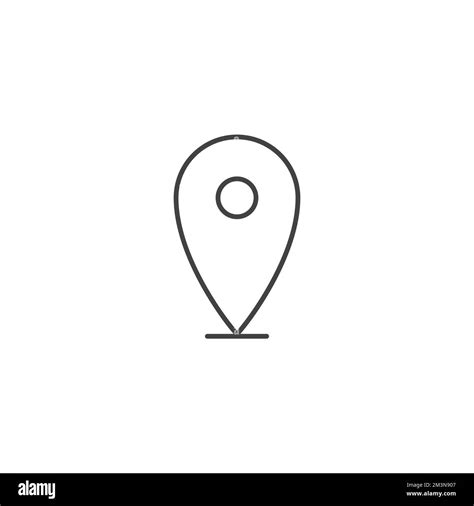 Map Pin Icon Location Sign For Business Card Or Web Design Vector