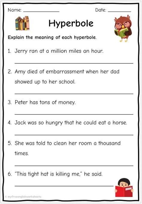 Figurative Language Worksheets Free Printables English Worksheets