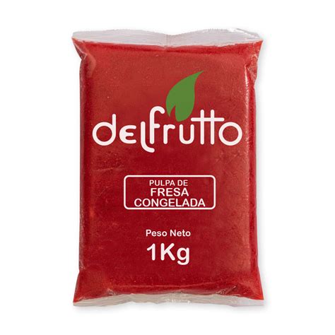 Pulpa De Fresa Congelada Kg Delfrutto