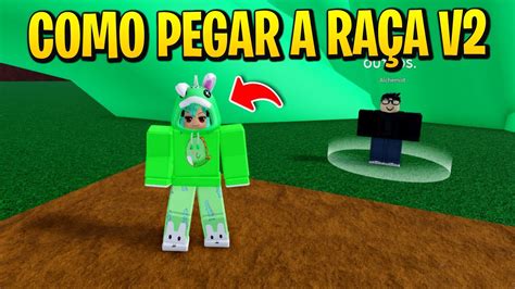 Como Pegar Todas A RaÇas V2 No Blox Fruits Youtube