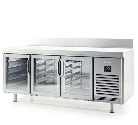 Mesa Refrigerada Con Puertas De Cristal Infrico Bmgn Cr Hosteleris