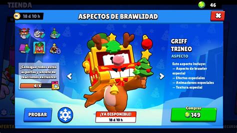 COMPRAMOS ASPECTOS DE BRAWLIDAD GRIFF TRINEO BRAWL STARS Funny Guy