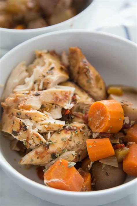 Slow Cooker Chicken Breasts With Carrots And Potatoes