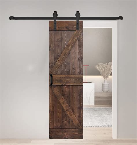 Amazon K Series Finished Diy Solid Wood Sliding Barn Door With