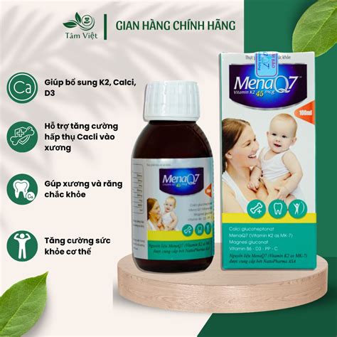 Oral Syrup Supplemented With Calcium Menaq7 K2 45mcg Helps To Supplement Vitamin K2 Calcium D3