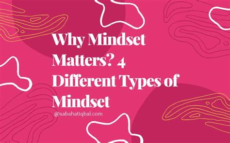 Mindset Why It Matters 4 Types Of Mindsets