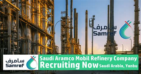 Samref Jobs Saudi Aramco Mobil Refinery Careers