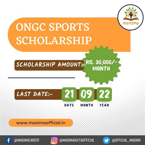 Ongc Sports Scholarship Maxima Official