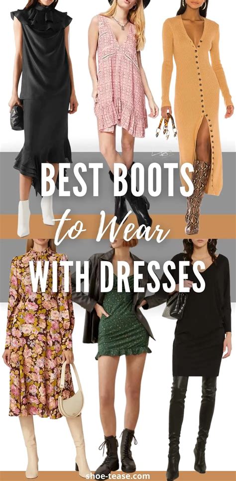 Best Boots To Wear With Dresses With Photos Ways To Style Them