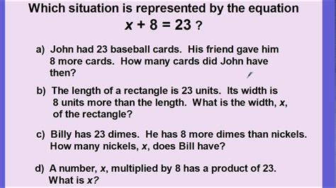 Writing Algebraic Equations Practice Youtube