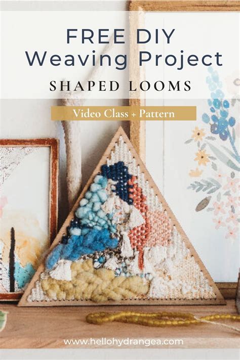 FREE Weaving Project - Shaped Loom | Weaving projects, Diy weaving projects, Diy weaving