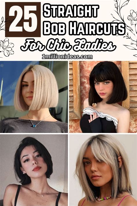 25 Straight Bob Haircuts For Chic Ladies