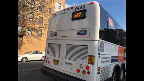 MTA On Board 2012 Prevost X3 45 2449 On The X27 Express Bus To Bay