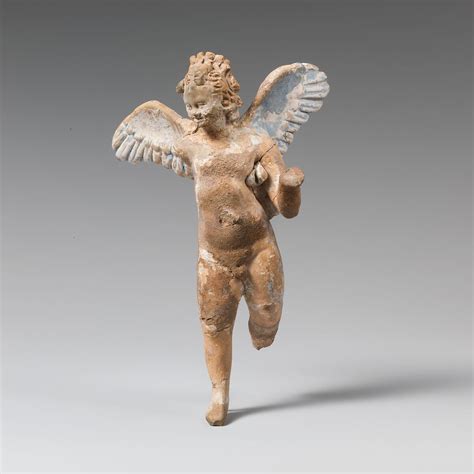 Terracotta Statuette Of Eros Greek Eretrian Hellenistic The