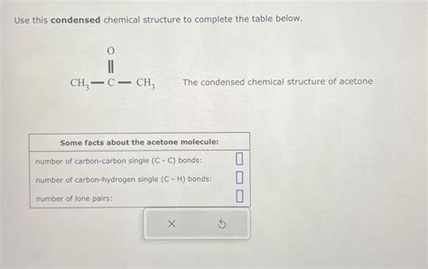 Solved Use This Condensed Chemical Structure To Complete The Chegg