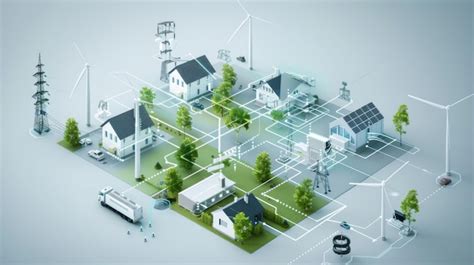 Premium Photo A Detailed Diagram Of A Smart Grid System Highlighting