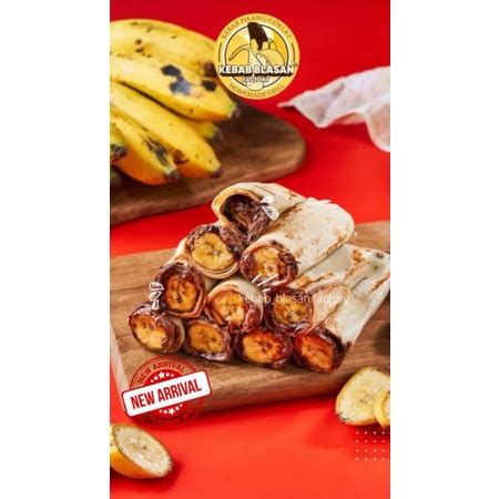 Jual KEBAB PISANG COKLAT NUTELA BANANA CHOCOLATE NUTELA KEBAB ISI 7