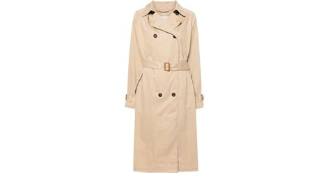 Isabel Marant Neutral Double Breasted Trench Coat In Natural Lyst Uk