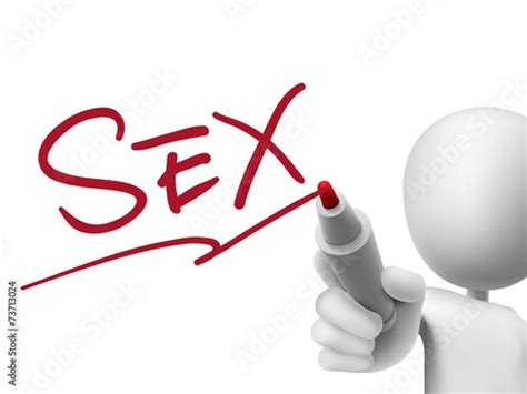 Sex Word Written By 3d Man Fichier Vectoriel Libre De Droits Sur La Banque Dimages Fotolia