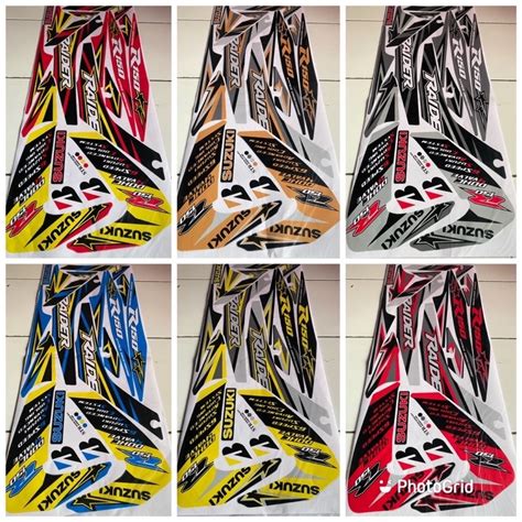 Striping Sticker Variations Thailand Motorcycle Suzuki Satria Fu 150