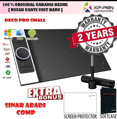 Jual XP Pen Deco Pro Small Pen Tablet With Tilt Function 8192 Press