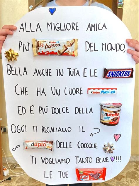 Cartellone Per Migliore Amica Friend Birthday Gifts Best Friend