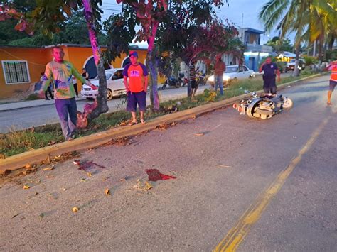 Dos Mujeres Heridas Al Derrapar En Moto En Felipe Carrillo Puerto