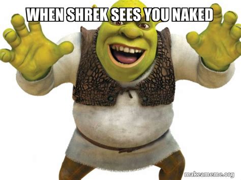 When Shrek Sees You Naked Shrek Meme Generator