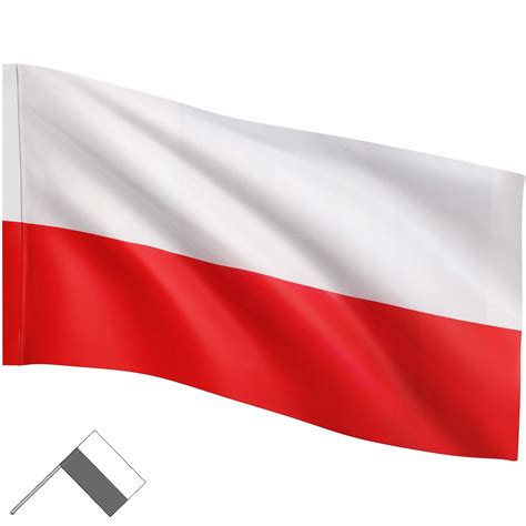 Flaga Polski Na Kij Drzewiec Trzonek Polska Narodowa X Cm