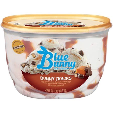 Blue Bunny Bunny Tracks Premium Ice Cream, 46 fl oz - Walmart.com