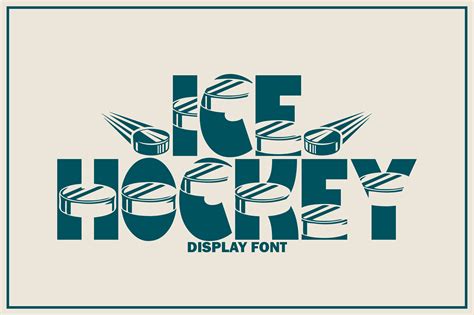 Ice Hockey Font By Avocadosvg · Creative Fabrica