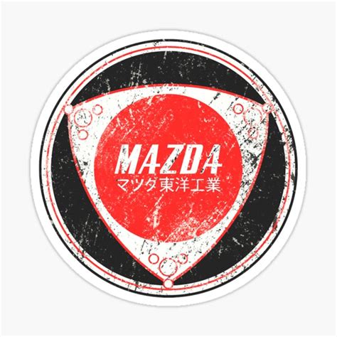 Mazda Rotary Vintage Logo Sticker By Leviasiem Redbubble