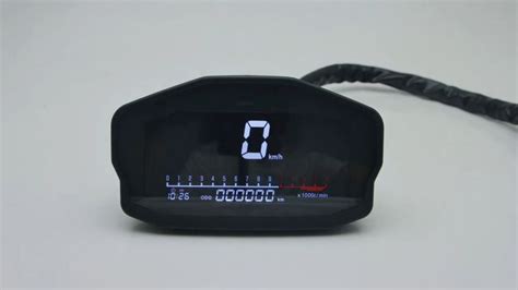 Speedometer Digital Universal Rx3n LED Odometer Lampu Latar Odometer