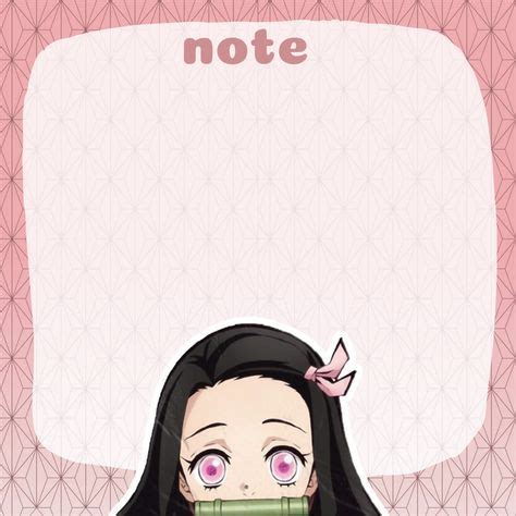 NEZUKO NOTES Pegatinas Imprimibles Imprimibles Notas Notas Bonitas