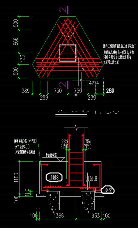 三桩承台配筋图承台双层双向配筋承台和桥台大山谷图库