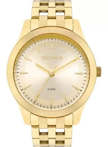 Reloj Pulsera Technos Elegance Mpl X De Cuerpo Color Dorado Para